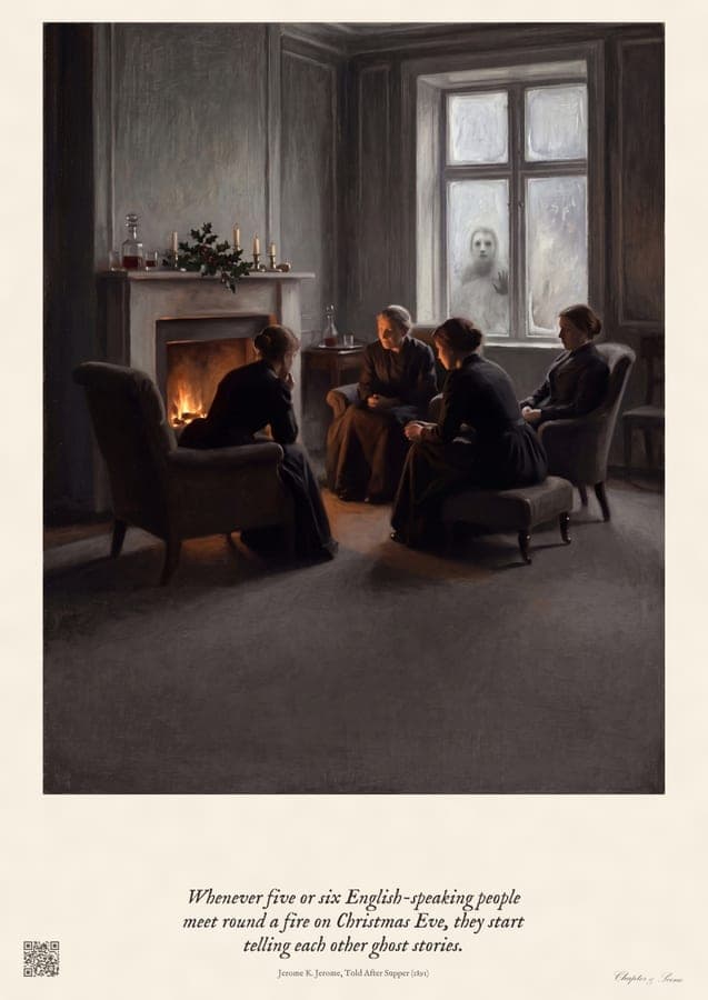 A Ghost Story for Christmas, an art print inspired by Told After Supper