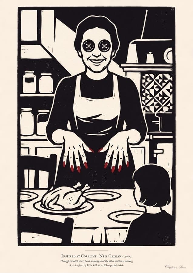 The Other Mother, an art print inspired by Coraline