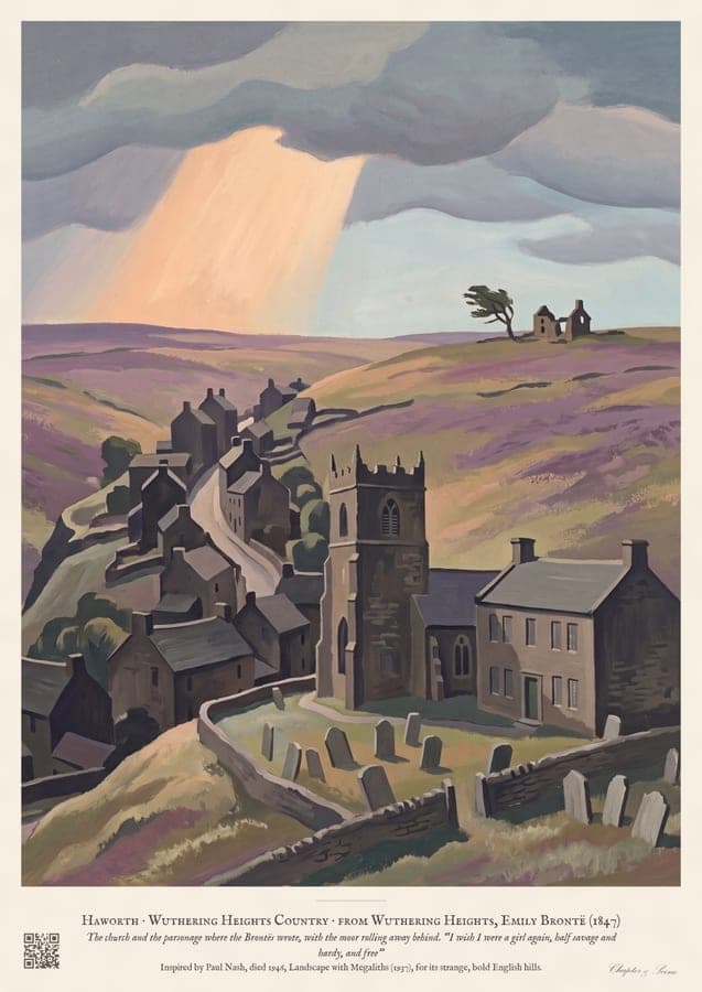 Haworth: Wuthering Heights Country, an art print inspired by Wuthering Heights