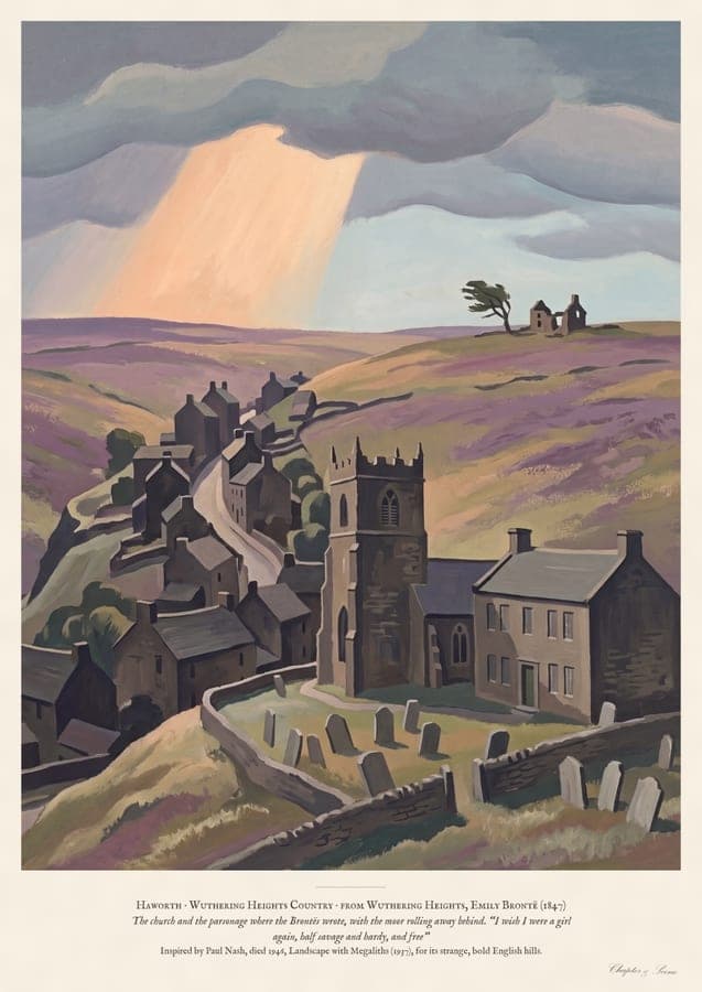 Haworth: Wuthering Heights Country, an art print inspired by Wuthering Heights