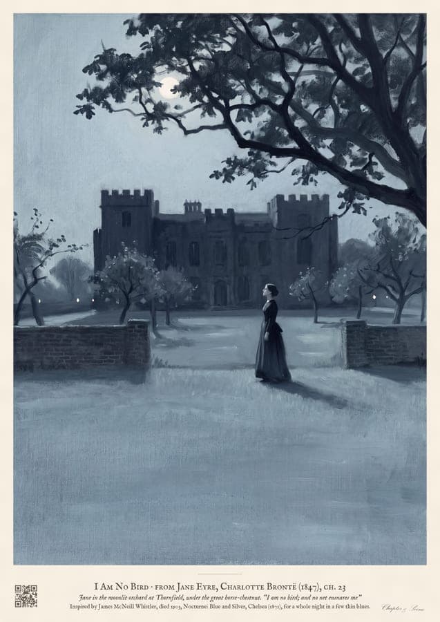 I Am No Bird, an art print inspired by Jane Eyre