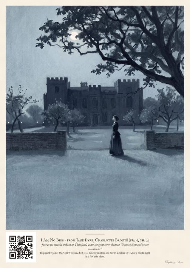 I Am No Bird, an art print inspired by Jane Eyre
