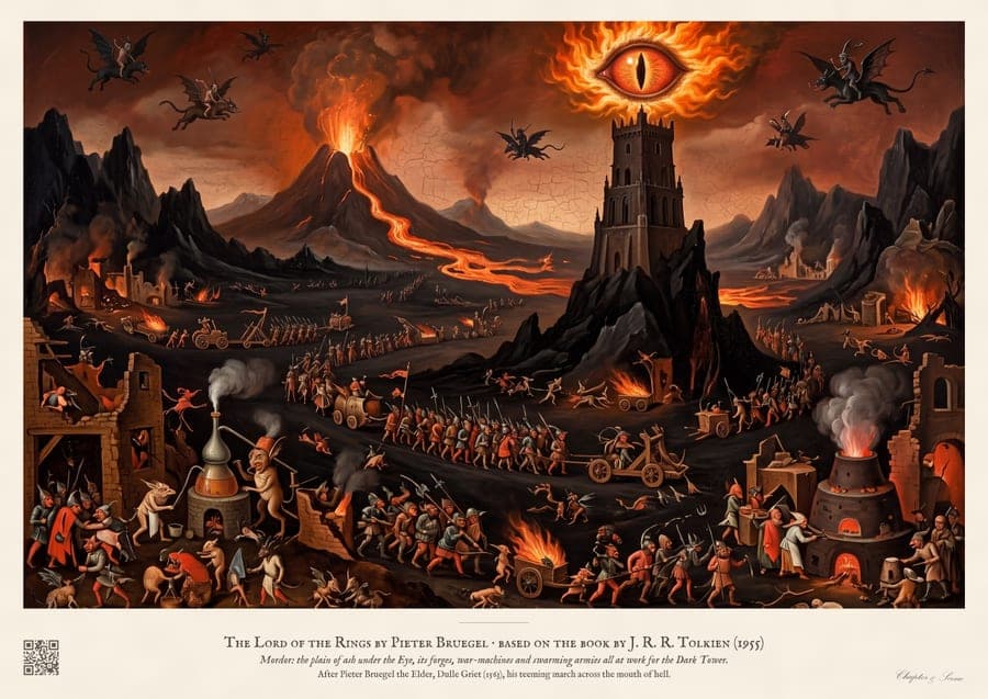 LOTR by Bruegel: Mordor, an art print inspired by The Return of the King