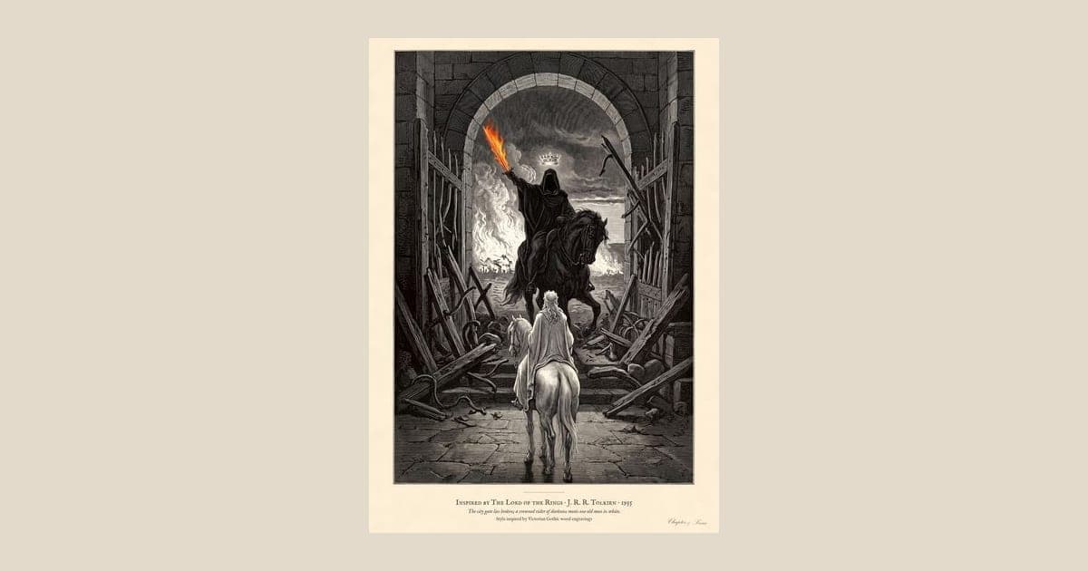 The Witch-king at the Gate, an art print inspired by The Return of the King