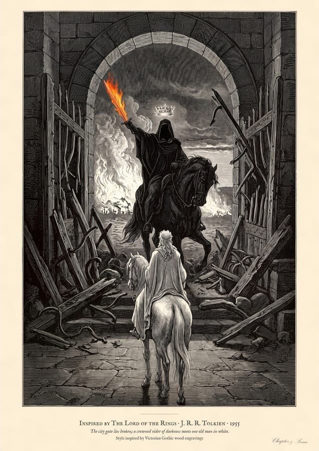 The Witch-king at the Gate, an art print inspired by The Return of the King