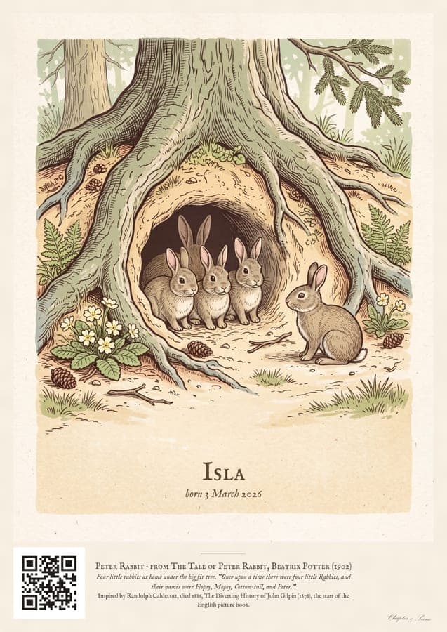 Peter Rabbit, an art print inspired by The Tale of Peter Rabbit