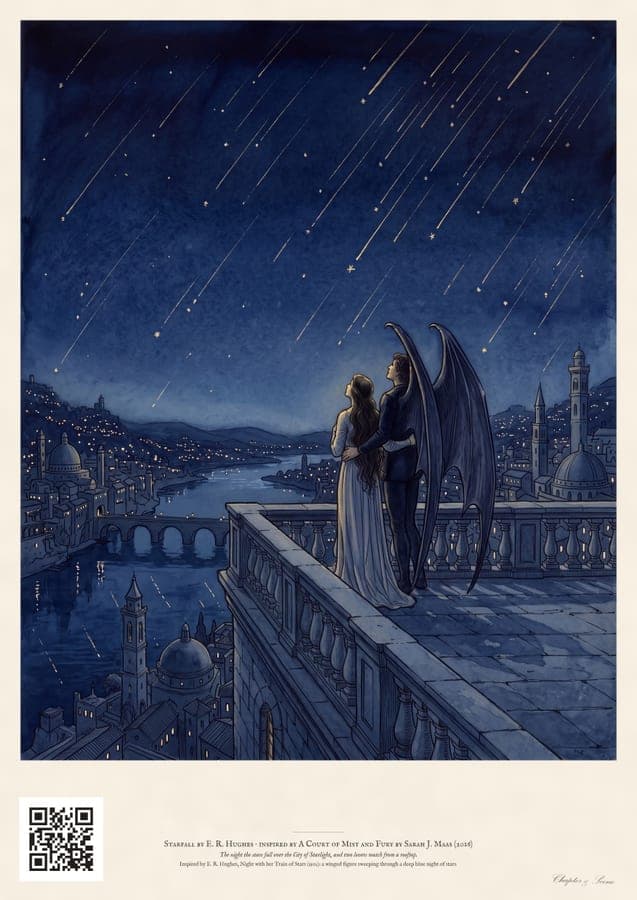 Starfall, an art print inspired by A Court of Mist and Fury