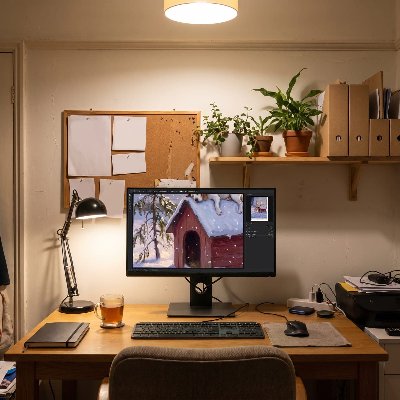 The Doghouse at Christmas: Behind the scenes: print prep at 100%