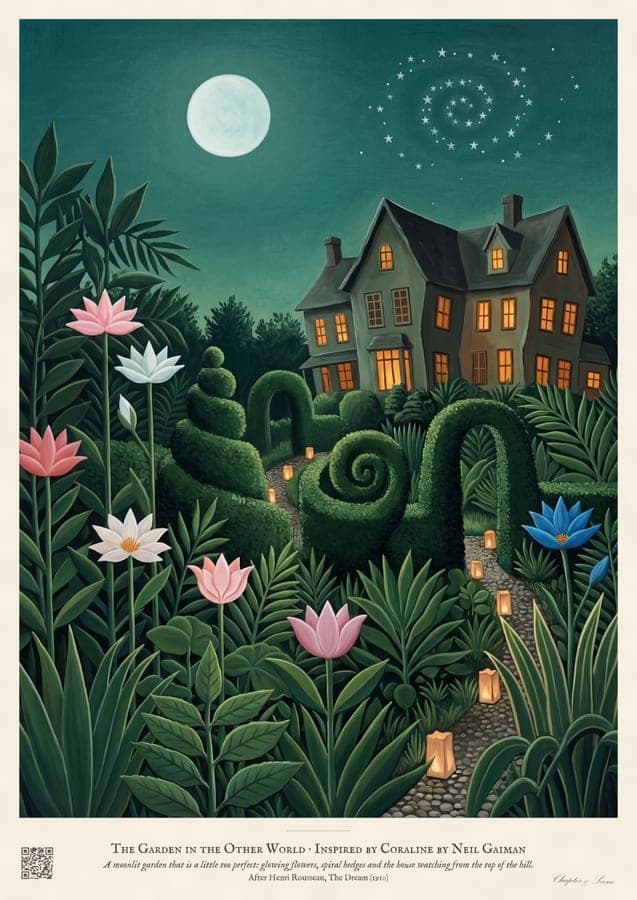 The Garden in the Other World, an art print inspired by Coraline