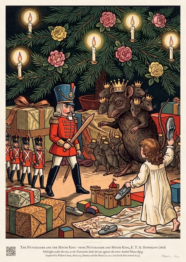 The Nutcracker and the Mouse King, an art print inspired by Nutcracker and Mouse King