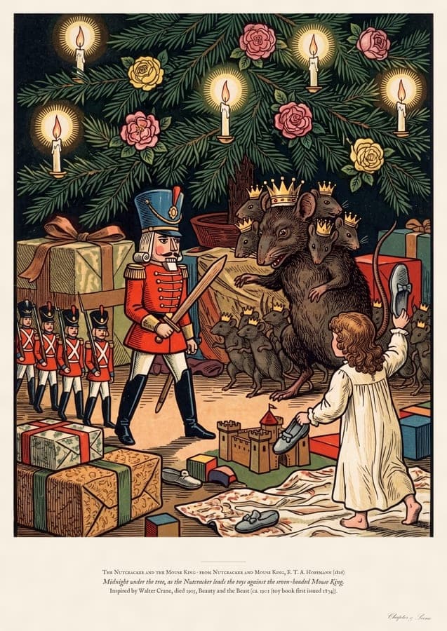 The Nutcracker and the Mouse King, an art print inspired by Nutcracker and Mouse King