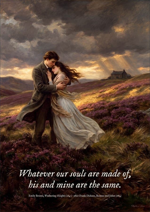 Whatever Our Souls Are Made Of, a quote art print